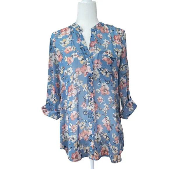 Kut From The Kloth Jasmin Chiffon Bloom Floral XL - Picture 3 of 7